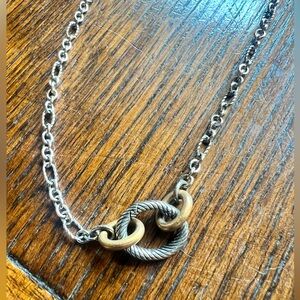 James Avery oval twist changeable charm necklace